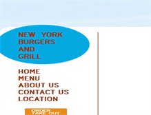 Tablet Screenshot of newyorkburgersandgrill.com